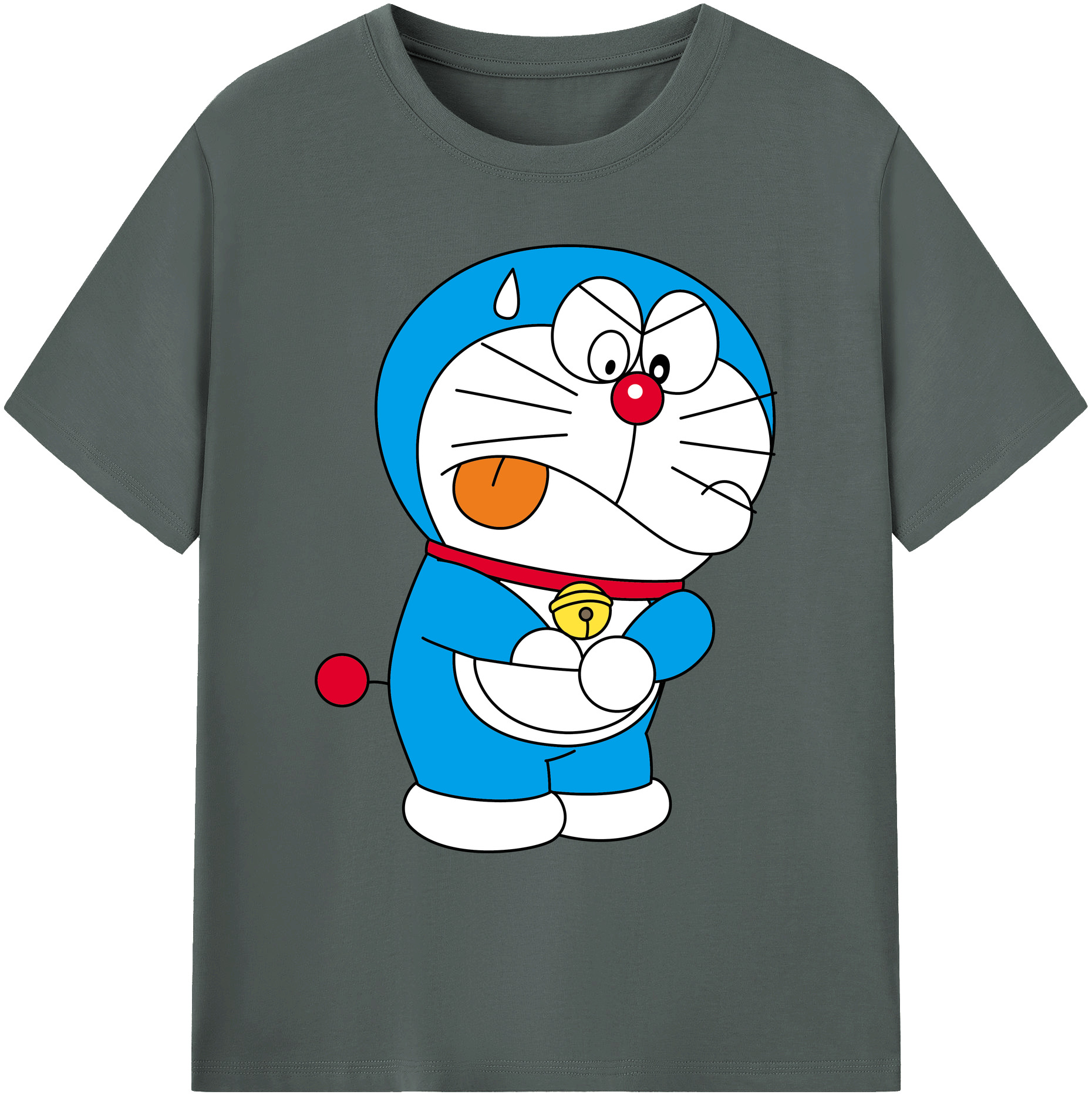 （画像用） ドラえもん Doraemon 綿100％ メンズ半袖Tシャツ｜肌触りやわらか＆通気性